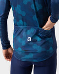 ALÉ Cycling thermal jacket - PLANET SOLID - blue
