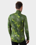 ALÉ Cycling thermal jacket - PLANET SOLID - green