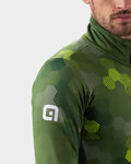 ALÉ Cycling thermal jacket - PLANET SOLID - green