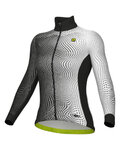 ALÉ Cycling winter long sleeve jersey - CIRCUS PR-S - black/white