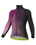ALÉ Cycling winter long sleeve jersey - CIRCUS PR-S - black/pink