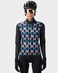 ALÉ Cycling windproof jacket - CROSSING PR-R - black/multicolour