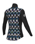 ALÉ Cycling windproof jacket - CROSSING PR-R - black/multicolour