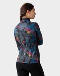 ALÉ Cycling winter long sleeve jersey - CHIOS SOLID - black/multicolour/grey