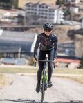 ALÉ Cycling winter long sleeve jersey - CHIOS SOLID - black/multicolour/grey