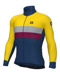 ALÉ Cycling winter long sleeve jersey - CHAOS OFF ROAD - GRAVEL - blue/yellow