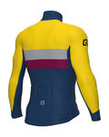 ALÉ Cycling winter long sleeve jersey - CHAOS OFF ROAD - GRAVEL - blue/yellow