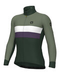 ALÉ Cycling winter long sleeve jersey - CHAOS OFF ROAD - GRAVEL - green
