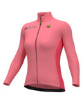 ALÉ Cycling winter long sleeve jersey - FONDO 2.0 SOLID - pink