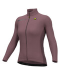 ALÉ Cycling winter long sleeve jersey - FONDO 2.0 SOLID - bordeaux