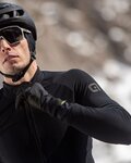 ALÉ Cycling winter long sleeve jersey - K-IDRO KLIMATIK - black