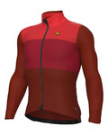 ALÉ Cycling winter long sleeve jersey - SFIDA PR-S - red