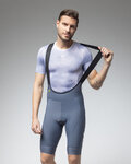 ALÉ Cycling bib shorts - MAGIC COLOUR PR-E - grey