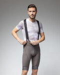 ALÉ Cycling bib shorts - MAGIC COLOUR PR-E - brown