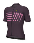 ALÉ Cycling short sleeve jersey - PR-E PLAY - purple