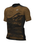 ALÉ Cycling short sleeve jersey - MOUNTAIN OFF ROAD - GRAVEL - brown