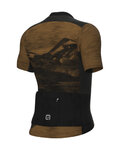 ALÉ Cycling short sleeve jersey - MOUNTAIN OFF ROAD - GRAVEL - brown