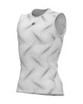 ALÉ Cycling sleeve less t-shirt - INTIMO RIFT - white