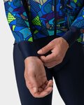 ALÉ Cycling winter long sleeve jersey - OVER PRAGMA - blue/multicolour