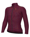 ALÉ Cycling winter long sleeve jersey - TOP PR-E - bordeaux
