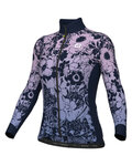 ALÉ Cycling winter long sleeve jersey - NADINE PRAGMA - purple/blue