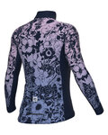 ALÉ Cycling winter long sleeve jersey - NADINE PRAGMA - purple/blue