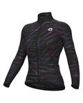 ALÉ Cycling winter long sleeve jersey - BYTE PR-E LADY - black