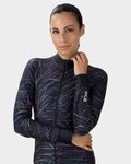 ALÉ Cycling winter long sleeve jersey - BYTE PR-E LADY - black