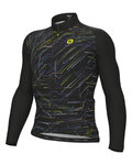 ALÉ Cycling winter long sleeve jersey - QUICK R-EV1 - black