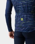 ALÉ Cycling winter long sleeve jersey - BYTE PRAGMA - blue