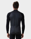 ALÉ Cycling winter long sleeve jersey - QUICK R-EV1 - black