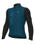 ALÉ Cycling winter long sleeve jersey - QUICK R-EV1 - black/blue
