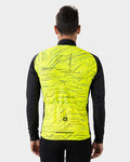 ALÉ Cycling thermal jacket - BYTE PRAGMA - yellow
