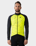 ALÉ Cycling thermal jacket - BYTE PRAGMA - yellow