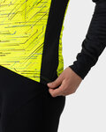 ALÉ Cycling thermal jacket - BYTE PRAGMA - yellow