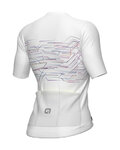 ALÉ Cycling short sleeve jersey - PR-E MEGABYTE - white
