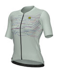 ALÉ Cycling short sleeve jersey - PR-E MEGABYTE - light green