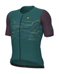 ALÉ Cycling short sleeve jersey - PR-E MEGABYTE - green