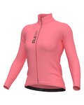 ALÉ Cycling summer long sleeve jersey - PRAGMA COLOR BLOCK - pink