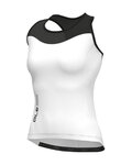 ALÉ Cycling sleeveless jersey - PRAGMA COLOR BLOCK - white