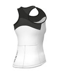 ALÉ Cycling sleeveless jersey - PRAGMA COLOR BLOCK - white