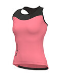 ALÉ Cycling sleeveless jersey - PRAGMA COLOR BLOCK - pink