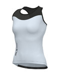 ALÉ Cycling sleeveless jersey - COLOR BLOCK PRAGMA - light blue/black