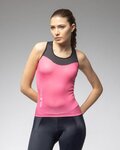 ALÉ Cycling sleeveless jersey - COLOR BLOCK PRAGMA - pink