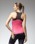 ALÉ Cycling sleeveless jersey - COLOR BLOCK PRAGMA - pink