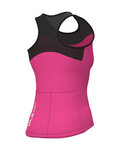 ALÉ Cycling sleeveless jersey - COLOR BLOCK PRAGMA - pink