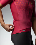 ALÉ Cycling short sleeve jersey - R-EV1 QUICK - bordeaux