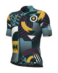 ALÉ Cycling short sleeve jersey - PR-E GAMES - turquoise/purple/yellow