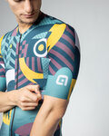 ALÉ Cycling short sleeve jersey - PR-E GAMES - turquoise/purple/yellow
