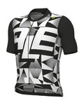ALÉ Cycling short sleeve jersey - MULTIVERSO PR-E - black/white